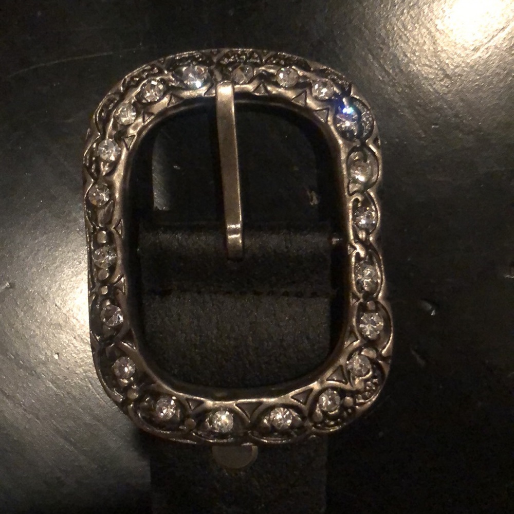 BKE Leather Rhinestone Belt - Picture 5 of 6